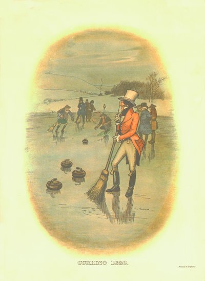 Curling, 1820, ca. 1910 door Tom Browne