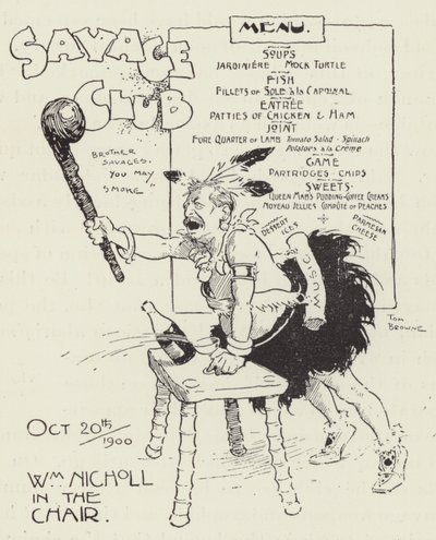 Savage Club door Tom Browne