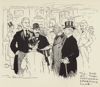 De Bar in de National Sporting Club door Tom Browne