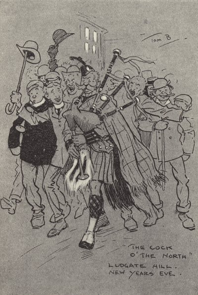 De Cock o the North, Ludgate Hill, Oudejaarsavond door Tom Browne
