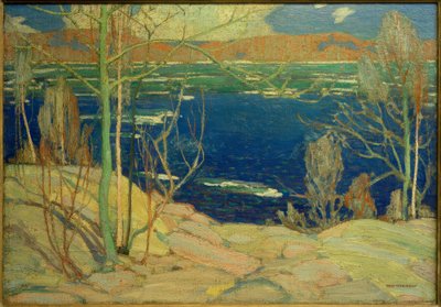 Lente-ijs door Tom Thomson