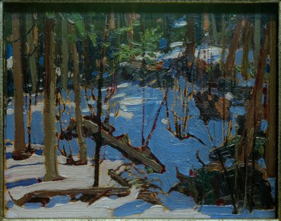 Winter in het bos door Tom Thomson