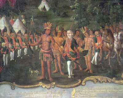 Het Kamp van Gouverneur Matorras in de Chaco door Tomas Cabrera