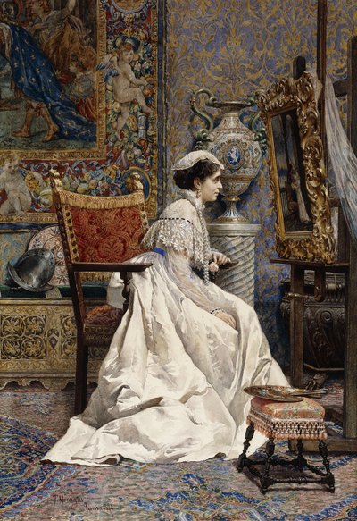 Een mooie kenner, 1874 door Tomas Moragas y Torras