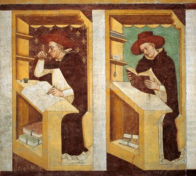 Dominicaanse monniken (detail) door Tomaso da (late 15th century) Modena