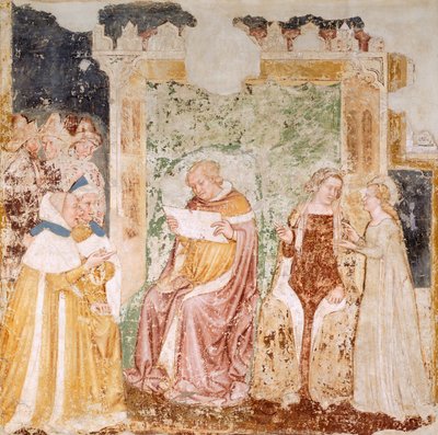 Ambassade naar de koning van Bretagne (detail) door Tomaso da (late 15th century) Modena