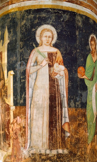 Heilige Agnes door Tomaso da (late 15th century) Modena