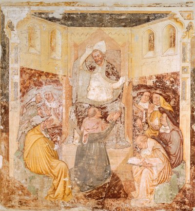 De abdicatie (detail) door Tomaso da (late 15th century) Modena