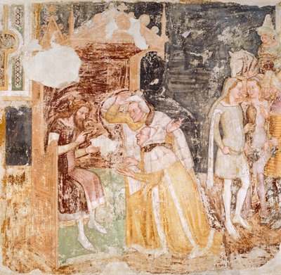 Het sturen van ambassadeurs van de Koning van Engeland (detail) door Tomaso da (late 15th century) Modena