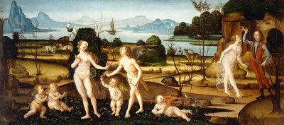 Venus en Adonis door Tommaso Aldrovandini