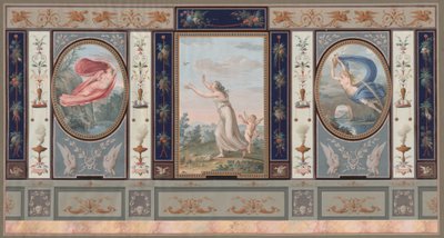Uitgebreide Muurdecoratie met Endymion en Hebe door Tommaso Bigatti