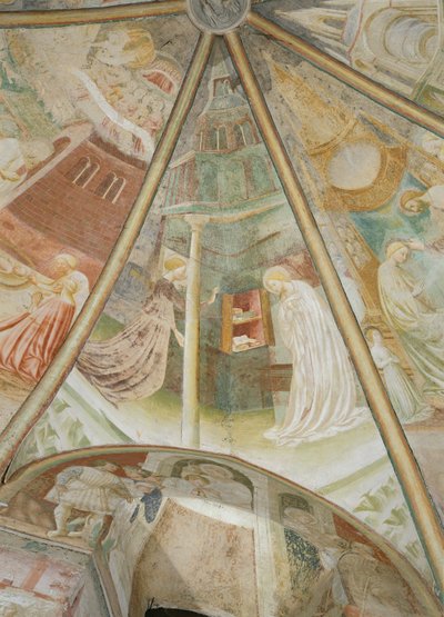 Annunciatie door Tommaso Masolino da Panicale