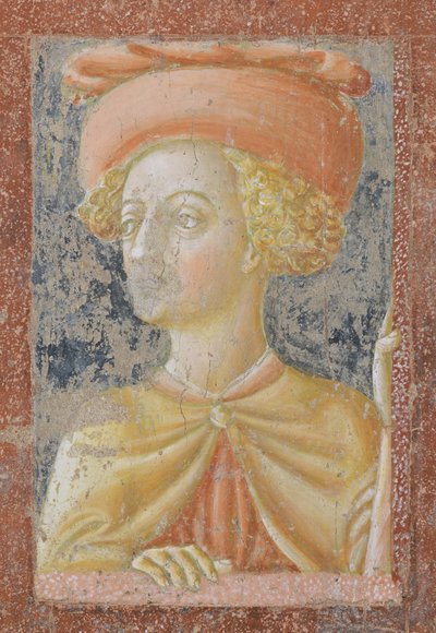 Portret van een man door Tommaso Masolino da Panicale