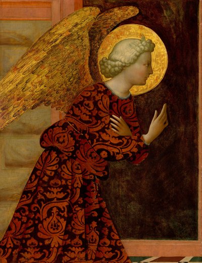 De aartsengel Gabriël, ca. 1430 (tempera op populierenpaneel) door Tommaso Masolino da Panicale