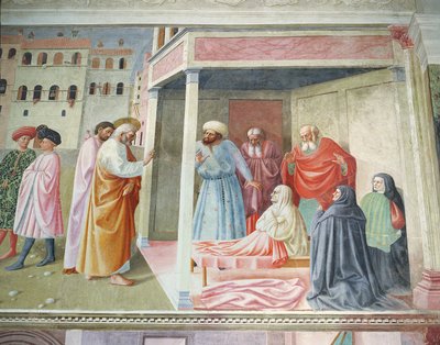 De opstanding van Tabitha, ca. 1425-28 (fresco) door Tommaso Masolino da Panicale