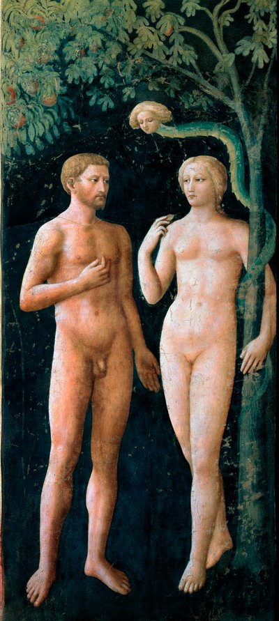De Verleiding van Adam en Eva door Tommaso Masolino da Panicale