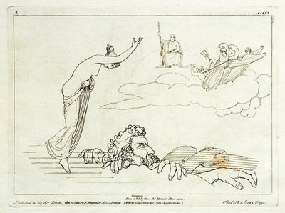 (2) Flaxman Ilias 1793, gegraveerd 1795, 185 x 251 mm door Tommaso Piroli