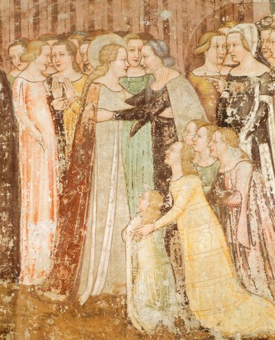 Afscheid (detail) door Tommaso da Modena