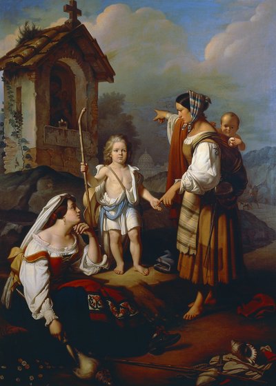 Zigeuner voorspelt toekomst van Felice Peretti, toekomstige Sixtus V door Tommaso de Vivo