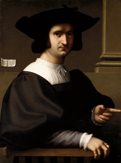 Portret van een man door Tommaso di Stefano Lunetti