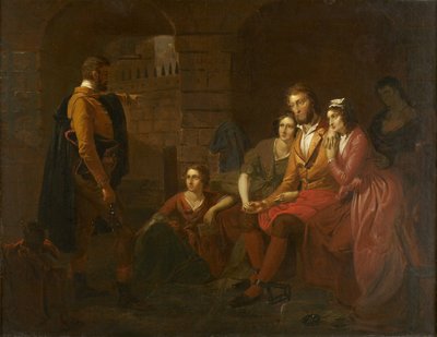 Lafayette in de gevangenis in Olmütz, 1850 door Tompkins Harrison Matteson