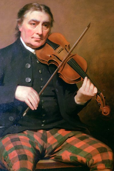 Portret van Niel Gow, Blair Castle, Blair Atholl, Perthshire, Schotland door Tony Evans