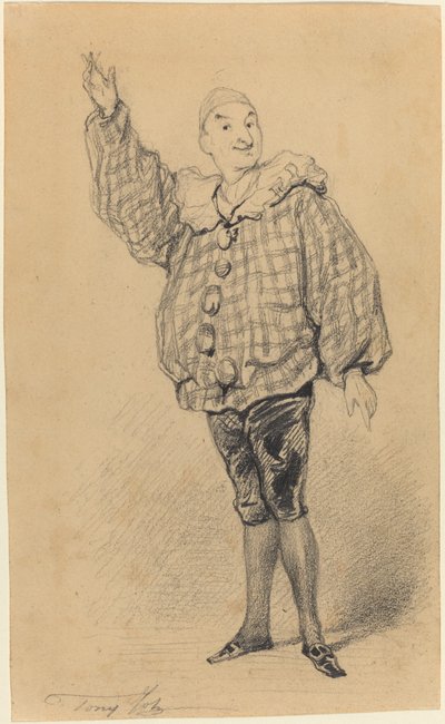 Lepeintre Ainé in de Rol van Paillasse door Tony Johannot