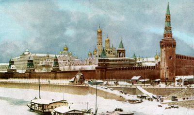 Het Kremlin, Moskou, Rusland, ca. 1930s door Topical Press Agency