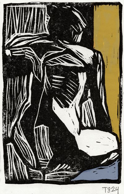 Expressieve abstracte figuur door Tore Bahnson