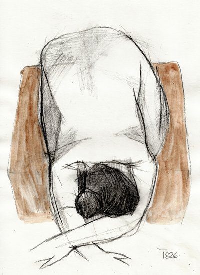 Expressieve figuurstudie door Tore Bahnson