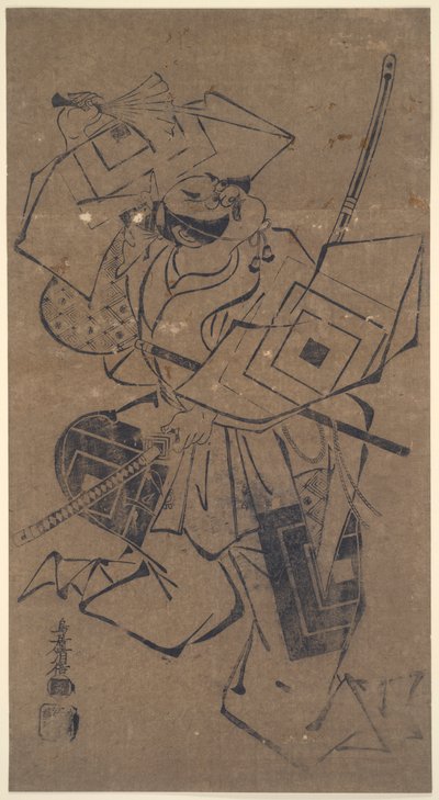 Ichikawa Danjūrō II in een aragoto rol (ruw spel) door Torii Kiyomasu