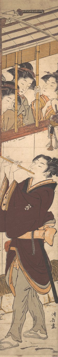 Een Nieuwjaars Tafereel door Torii Kiyonaga