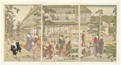 Blindemannetje spelen door Torii Kiyonaga