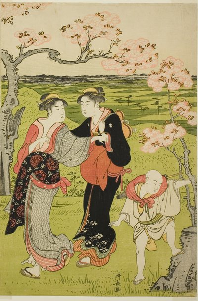 Kersenbloesem Bekijken op Asuka Heuvel door Torii Kiyonaga