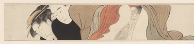 Geisha met gesloten ogen door Torii Kiyonaga