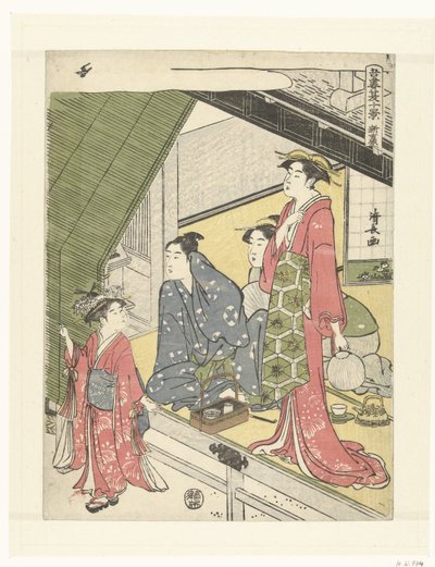 Het Nieuwe Yoshiwara door Torii Kiyonaga