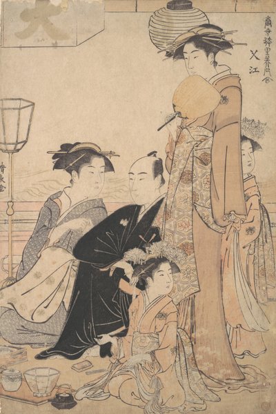 Sashiye naam van een plaats in Edo, ca. 1782 door Torii Kiyonaga