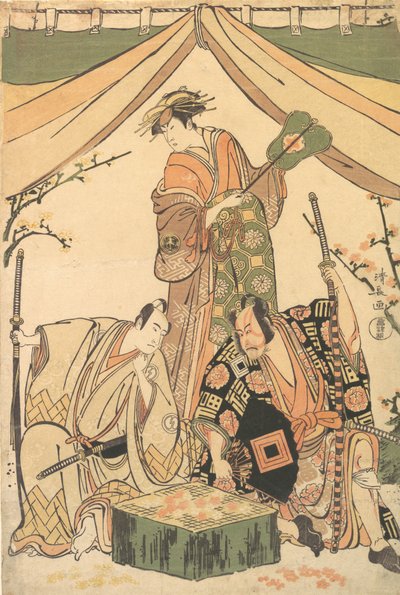 Scène van het Drama Oakinai Hiru-ga-Koshima, 1784-85 door Torii Kiyonaga