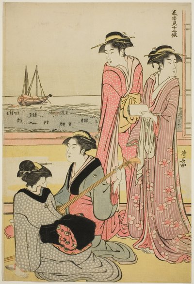 De Vierde Maand, uit de serie "Twaalf Maanden in het Zuiden (Minami juni ko)" door Torii Kiyonaga