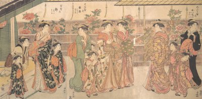 De pioenshow, ca. 1790 door Torii Kiyonaga
