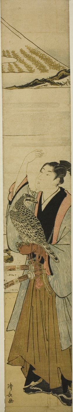 Jonge Man met Symbolen van de Eerste Droom van het Nieuwe Jaar door Torii Kiyonaga