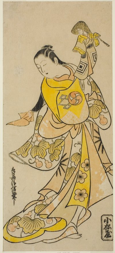 De Acteur Nakamura Takesaburo I als Kewaizaka no Shosho (?) door Torii Kiyonobu I