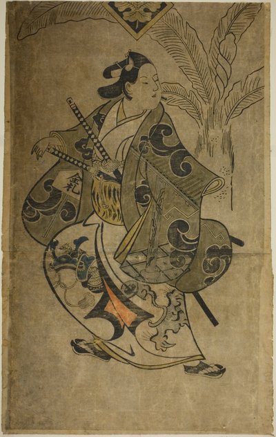 De acteur Shinomiya Heihachi door Torii Kiyonobu I