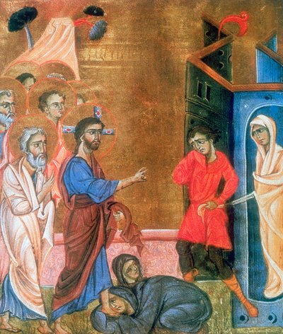 De opwekking van Lazarus, c1268 door T