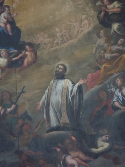 Sint Franciscus Xaverius (detail van een altaarschilderij) door Torriani