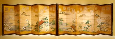 Gedichten van Teika voor de twaalf maanden door Tosa Mitsunari