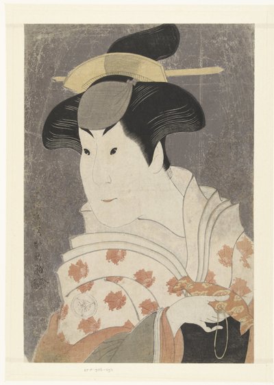 Busteportret van Iwai Hanshiro IV door Toshusai Sharaku