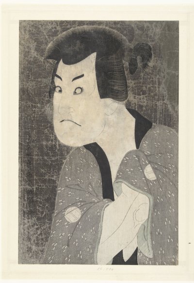 Busteportret van Sakata Hangoro III door Toshusai Sharaku