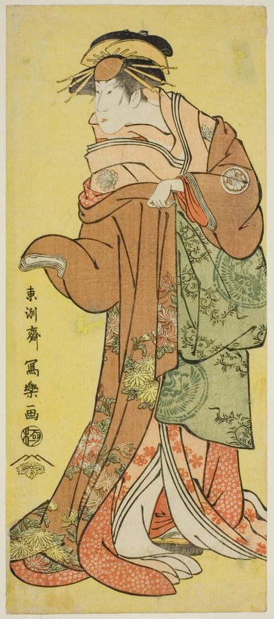 Segawa Kikunojo III in de rol van courtisane Katsuragi door Toshusai Sharaku