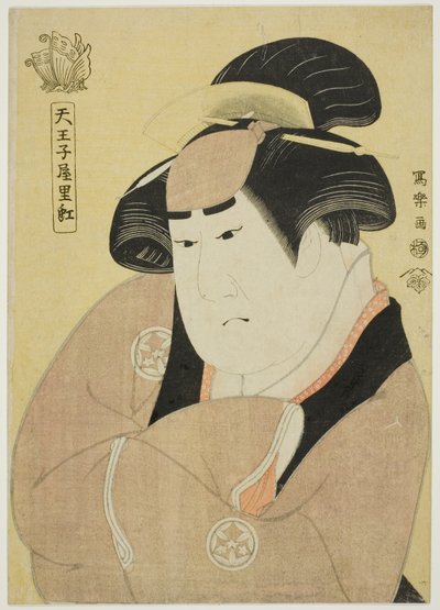 Tennojiya Riko (De acteur Yamashita Kinsaku II als de dienstmeid Ebizo Okane van de Ouchiya [eigenlijk Iwate, vrouw van Sadato]) door Toshusai Sharaku